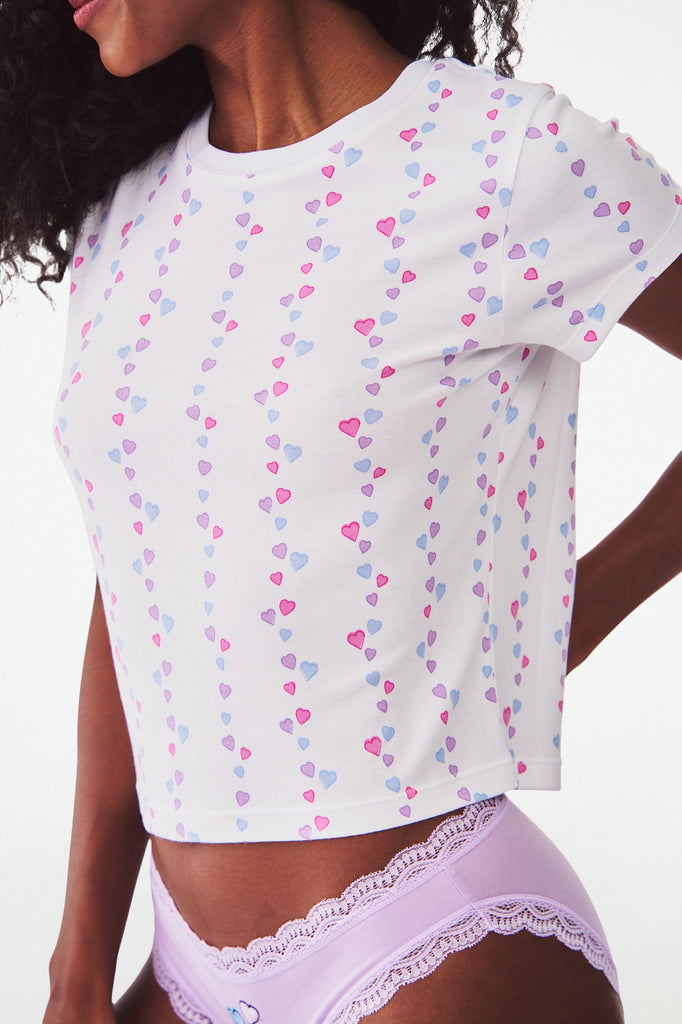 Falling Hearts Baby Tee