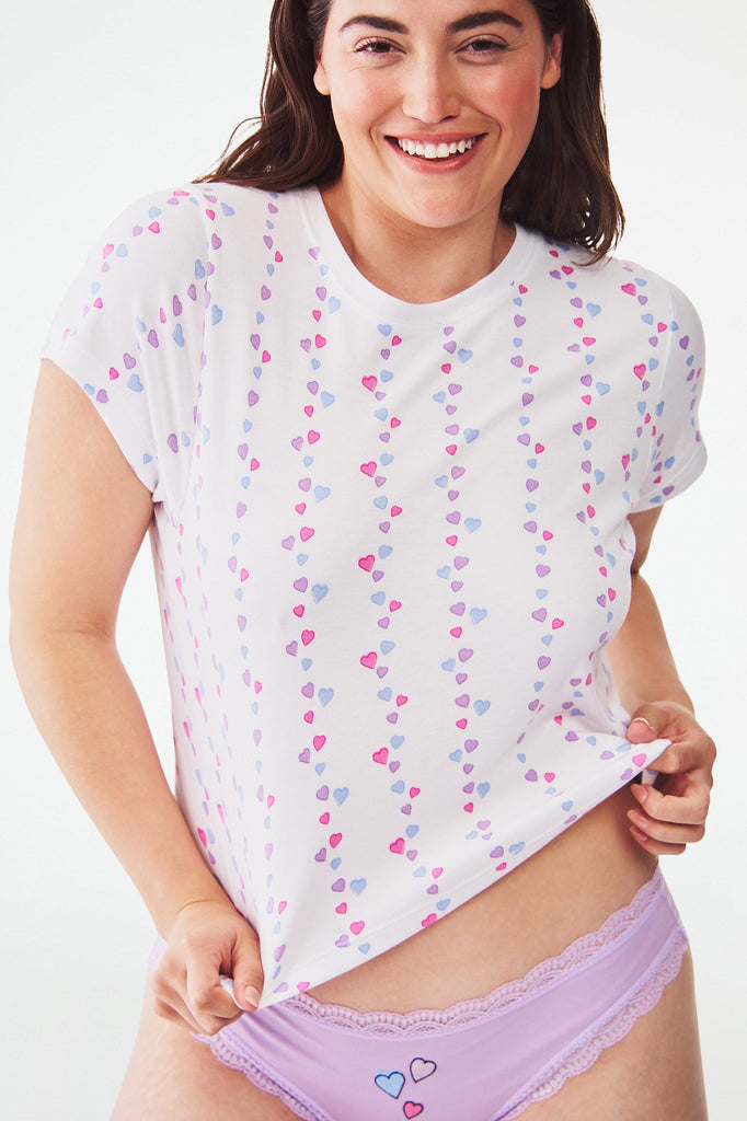 Falling Hearts Baby Tee