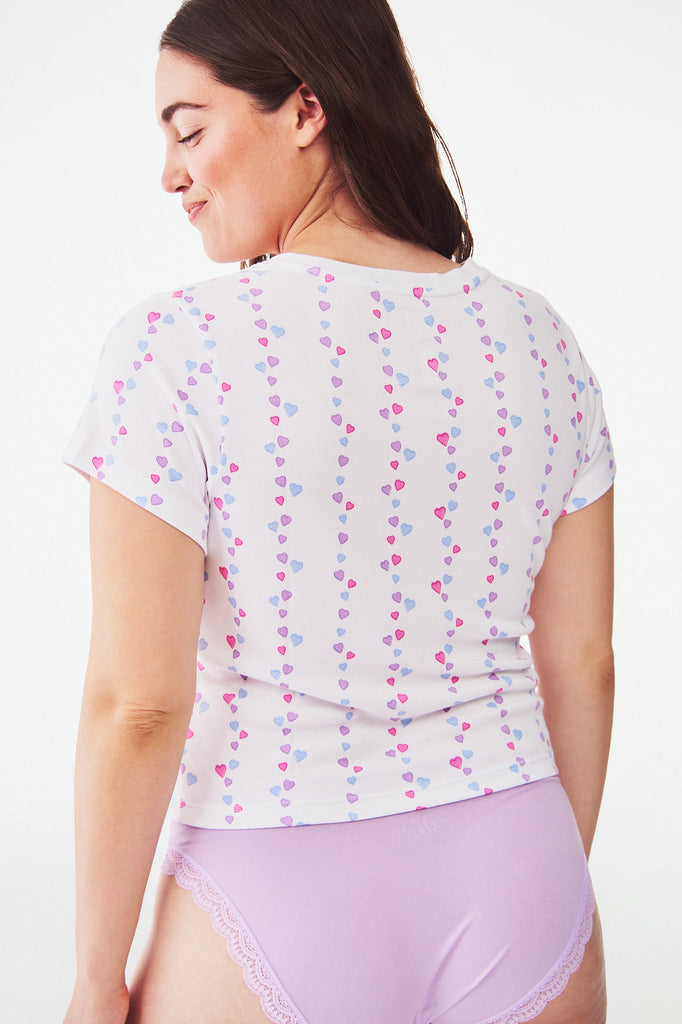 Falling Hearts Baby Tee