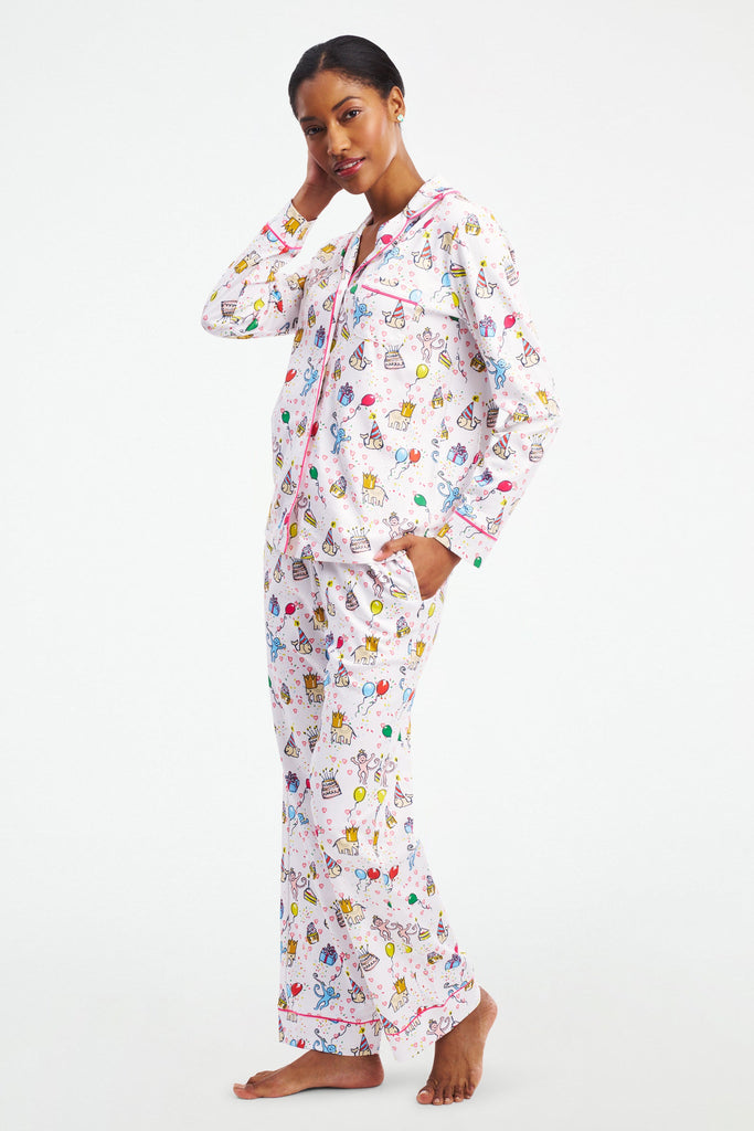 Birthday Bonanza Long Sleeve Polo Pajamas