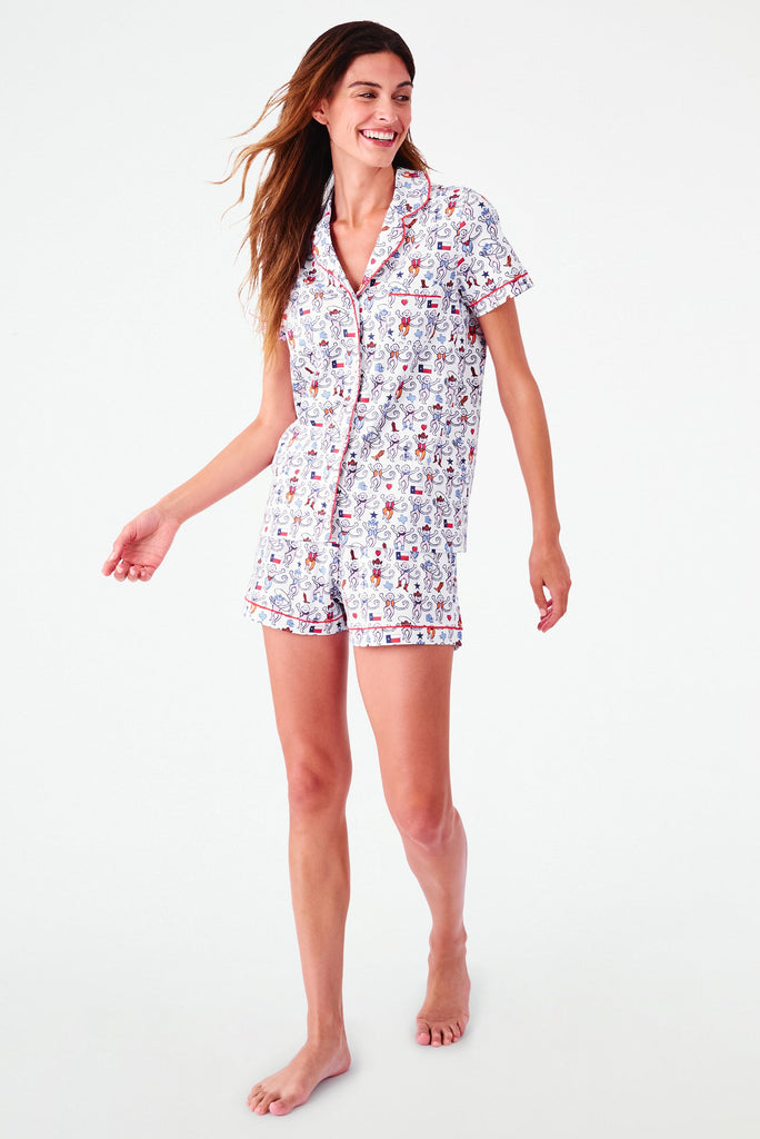 Dallas Monkey Polo Pajamas