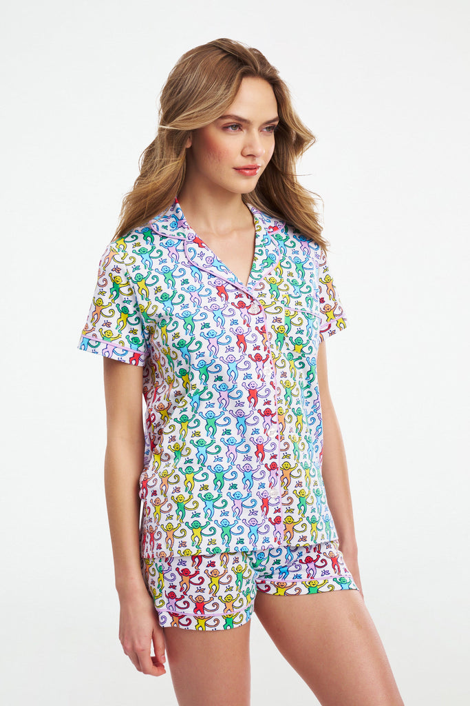 Disco Monkey Polo Pajamas