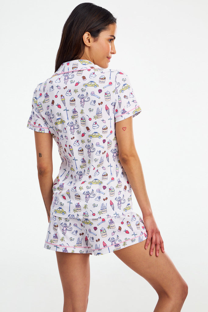 Dulce De Monkey Polo Pajamas