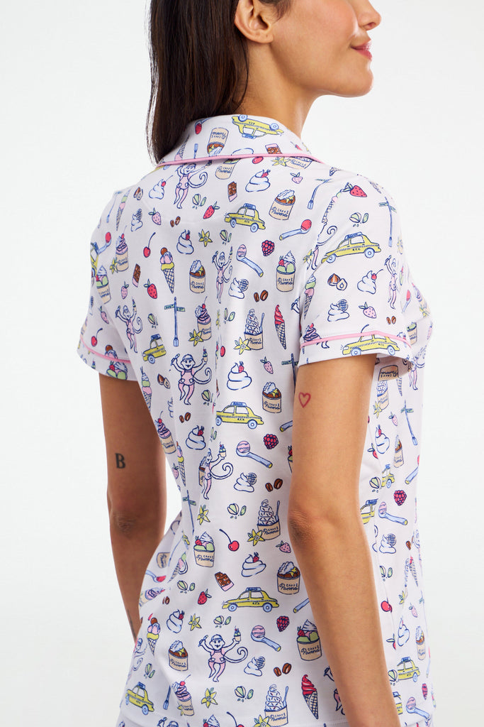 Dulce De Monkey Polo Pajamas