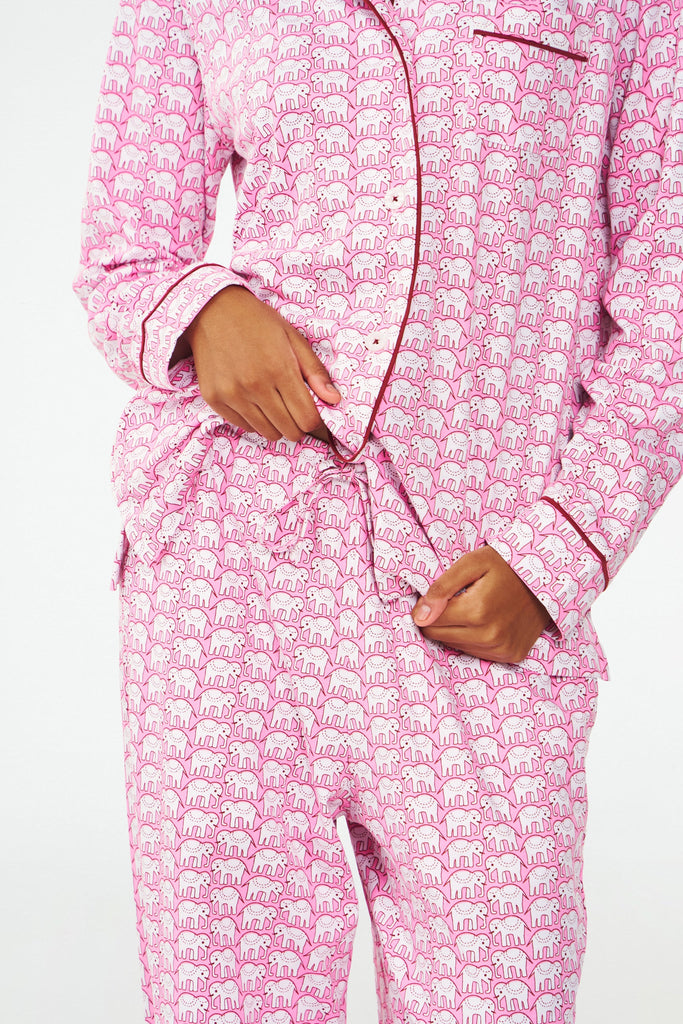 Hathi Long Sleeve Polo Pajamas