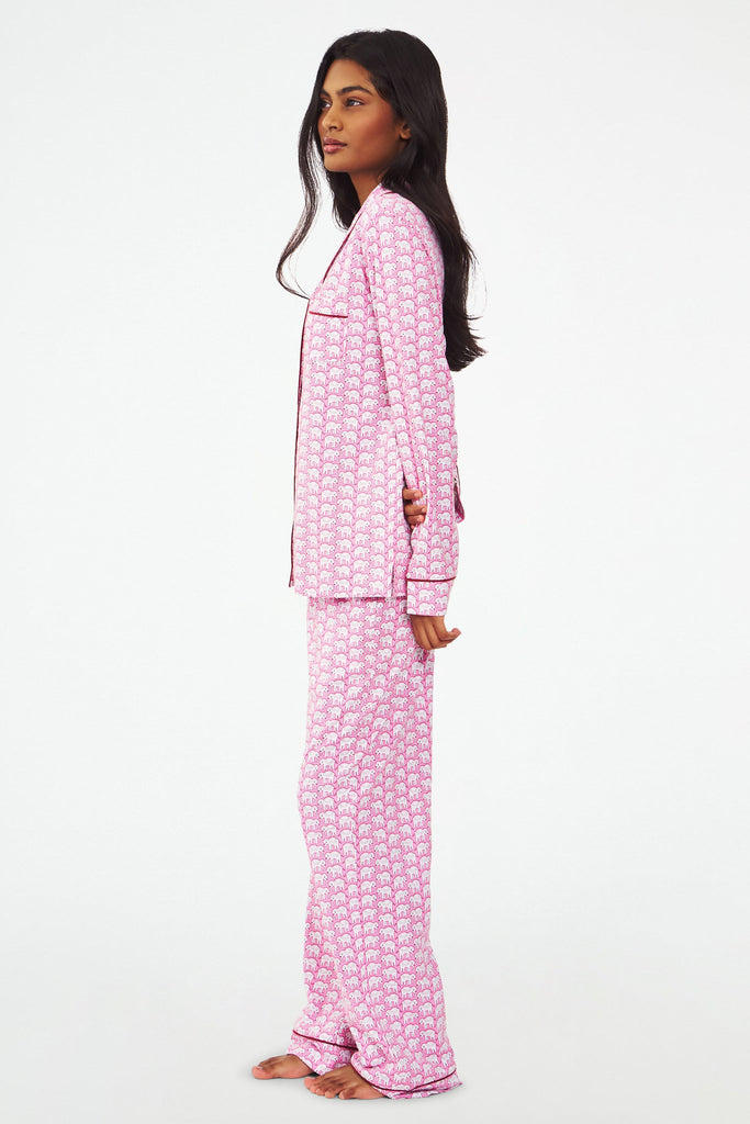 Hathi Long Sleeve Polo Pajamas