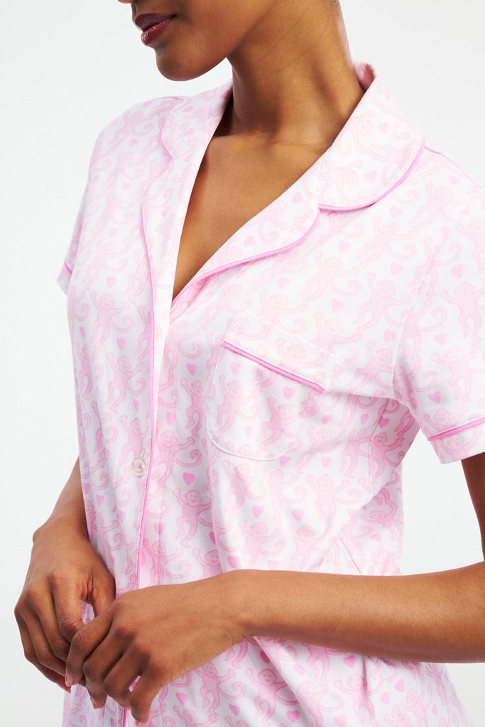 Lovely Monkey Polo Pajamas