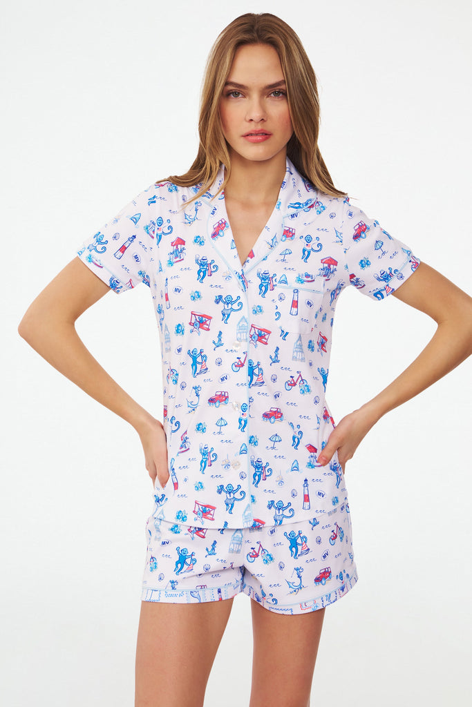 Marthas Vineyard Monkey Polo Pajamas