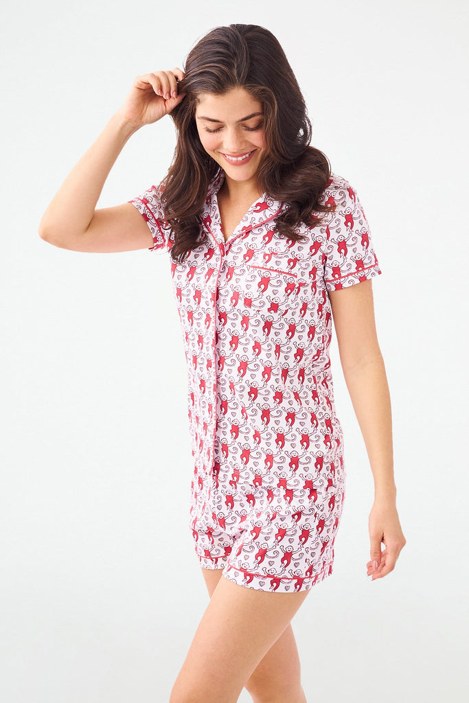 Lovely Monkey Polo Pajamas