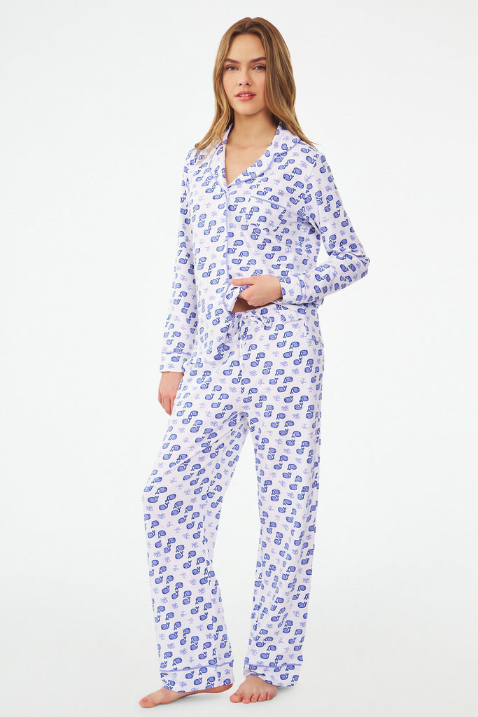 Moby Long Sleeve Polo Pajamas