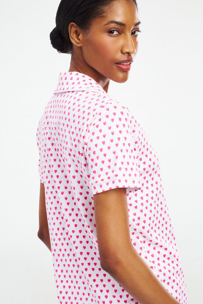 Hearts Polo Pajamas