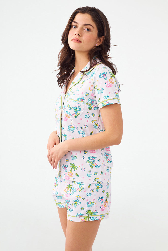 Pool Party Polo Pajamas