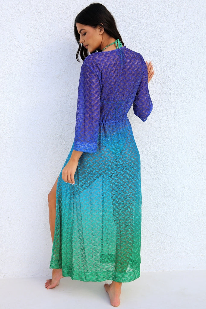 Beachwave Ombre Coverup-Long