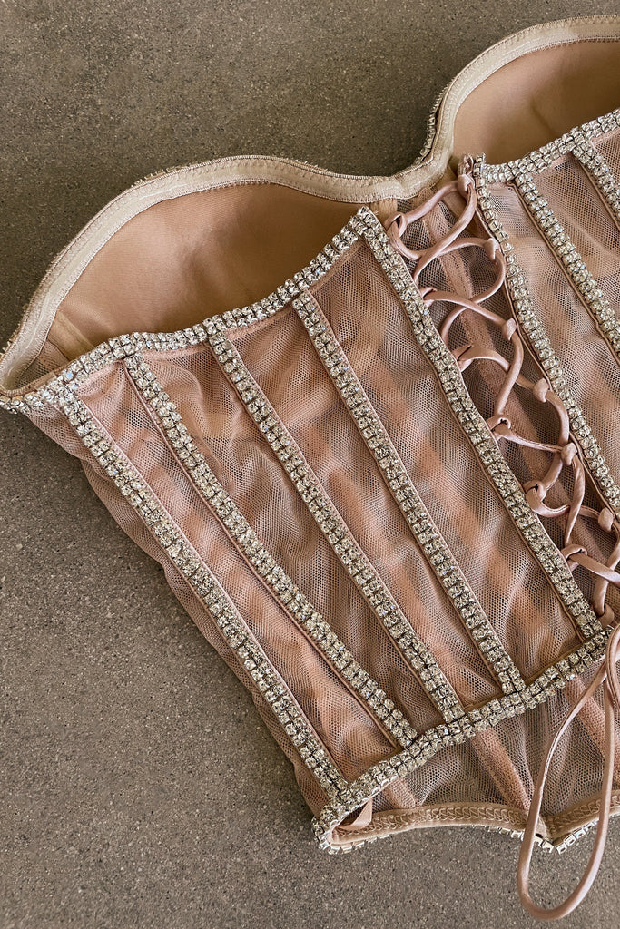 Light Limited Edition Rhinestone Crystal Corset