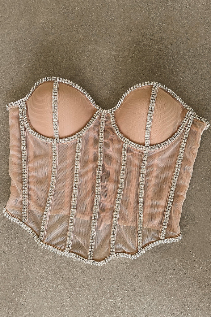 Light Limited Edition Rhinestone Crystal Corset